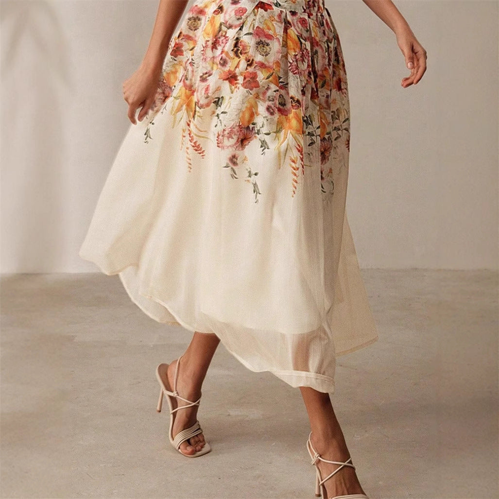 Gorgeous Elegant Bamboo Digital Printed Skirt - Evans creations LLC