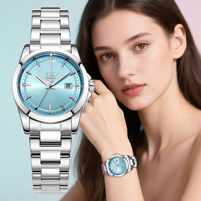 Waterproof High-grade Stainless Steel Women's Watch - Evans creations LLC