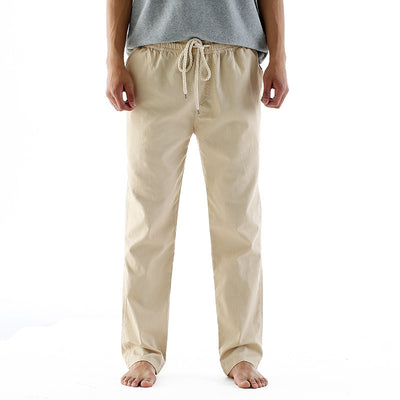 Fashion Casual Cotton And Linen Baggy Pants Men - Evans creations LLC