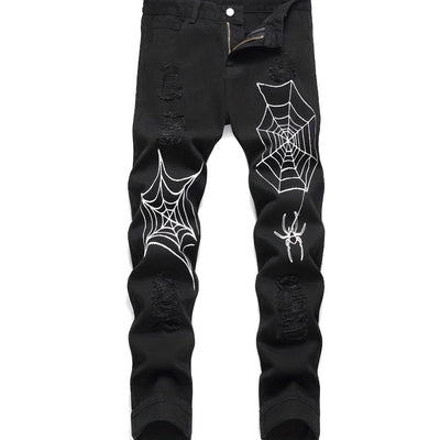 High Street Vibe Style Loose Straight Wide Leg Pants American Spider - Evans creations LLC