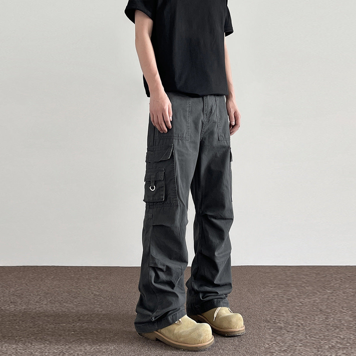 American Retro Washed Distressed Overalls Men - Evans creations LLC