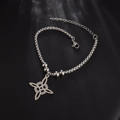 Sweet Classic Witch Knot Bracelet Ring Women's Stainless Steel - Evans creations LLC