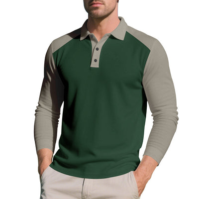 Golf Lapel Long-sleeved T-shirt Bottoming Shirt - Evans creations LLC