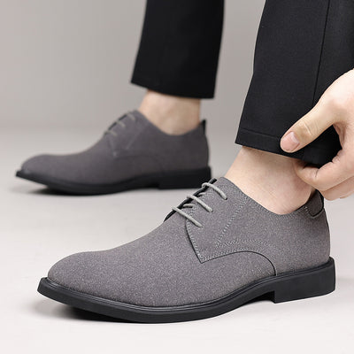 Fashion British Suede Leather Work Shoes Men - Evans creations LLC