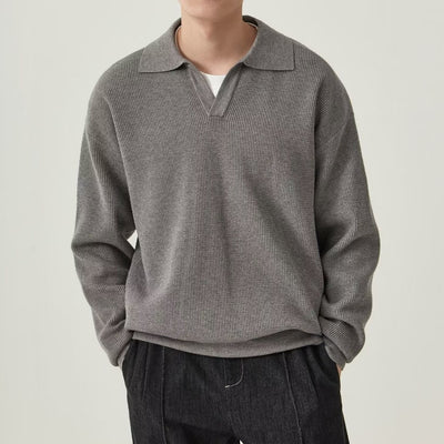 Men's Solid Color Loose Long Sleeves - Evans creations LLC