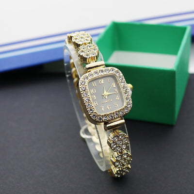 Special Interest Light Luxury Temperament And Fully-jewelled Square Fashion Watch - Evans creations LLC