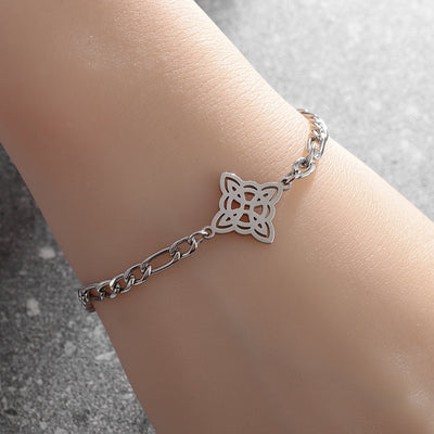 Sweet Classic Witch Knot Bracelet Ring Women's Stainless Steel - Evans creations LLC