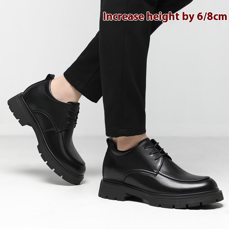 Height Increasing Insole Business Formal Wear Leather Shoes - Evans creations LLC