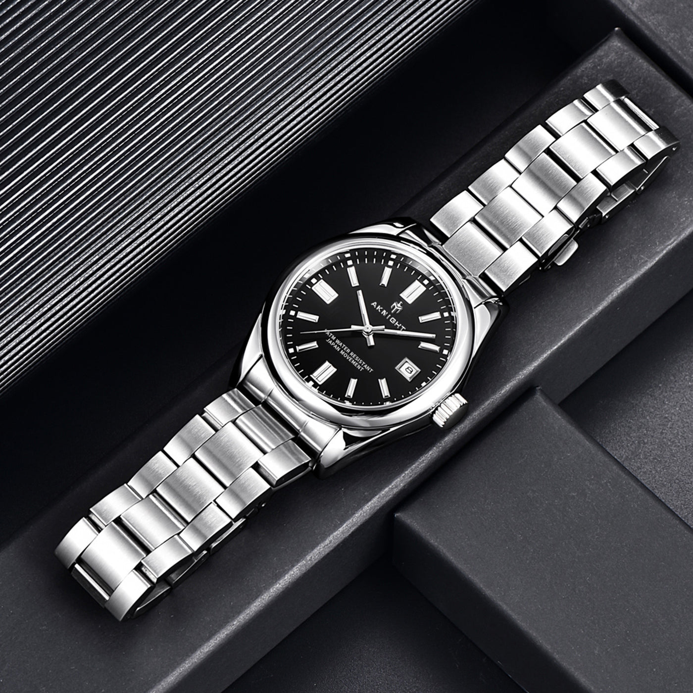 Men Watch Waterproof Stainless Steel Watch For Men Analog Chronograph Fashion Watch, Easy Read Men Dress Watch Luminous Watch Elegant Gift - Evans creations LLC