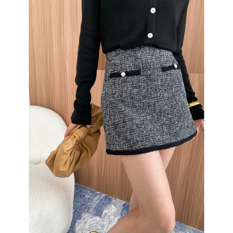 High-end Stylish French Style Classic Style A- Line Temperament Skirt - Evans creations LLC