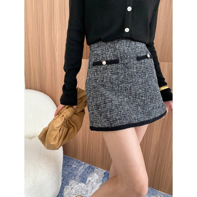 High-end Stylish French Style Classic Style A- Line Temperament Skirt - Evans creations LLC