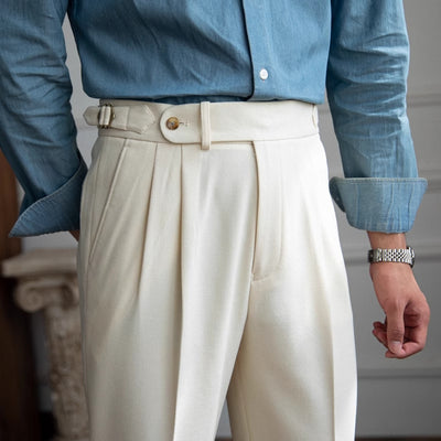 British Men Business Casual Pants - Evans creations LLC