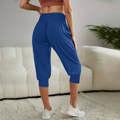 Women's Home Casual Pants High Waist Temperament Ankle-tied Harem Pants - Evans creations LLC