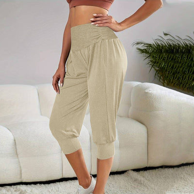 Women's Home Casual Pants High Waist Temperament Ankle-tied Harem Pants - Evans creations LLC