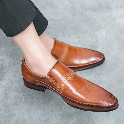 Breathable Business Casual Leather Shoes - Evans creations LLC