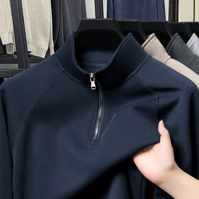 Fashion Stand Collar Cotton Men's Sweater - Evans creations LLC