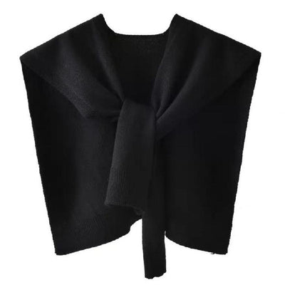 Women's Cored Yarn Knitted Shawl Spring Autumn Outerwear Waistcoat - Evans creations LLC