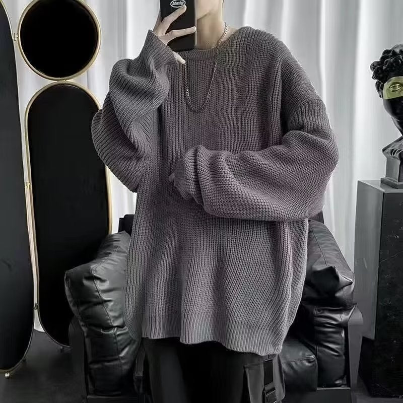 Loose Casual Retro Trendy Underwear Crew Neck Sweater - Evans creations LLC