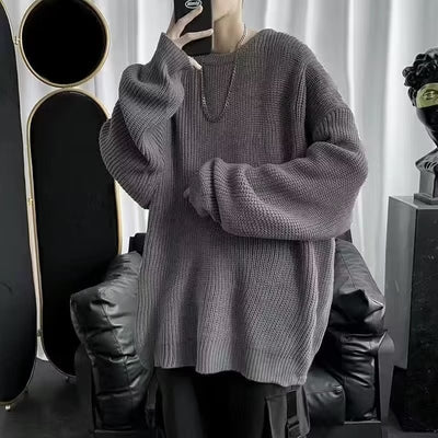 Loose Casual Retro Trendy Underwear Crew Neck Sweater - Evans creations LLC