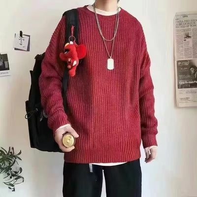 Loose Casual Retro Trendy Underwear Crew Neck Sweater - Evans creations LLC