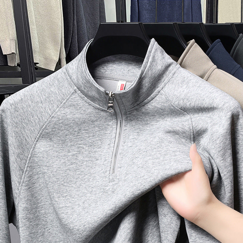 Fashion Stand Collar Cotton Men's Sweater - Evans creations LLC