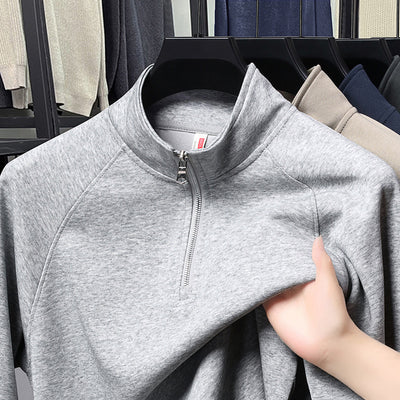 Fashion Stand Collar Cotton Men's Sweater - Evans creations LLC