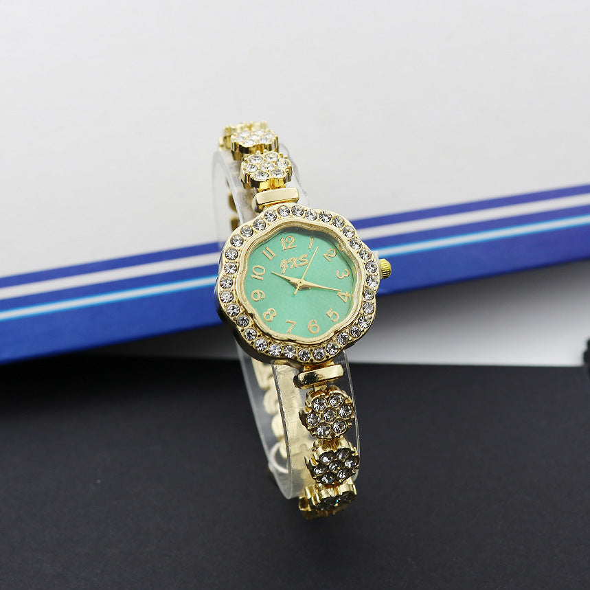 Special Interest Light Luxury Temperament And Fully-jewelled Square Fashion Watch - Evans creations LLC