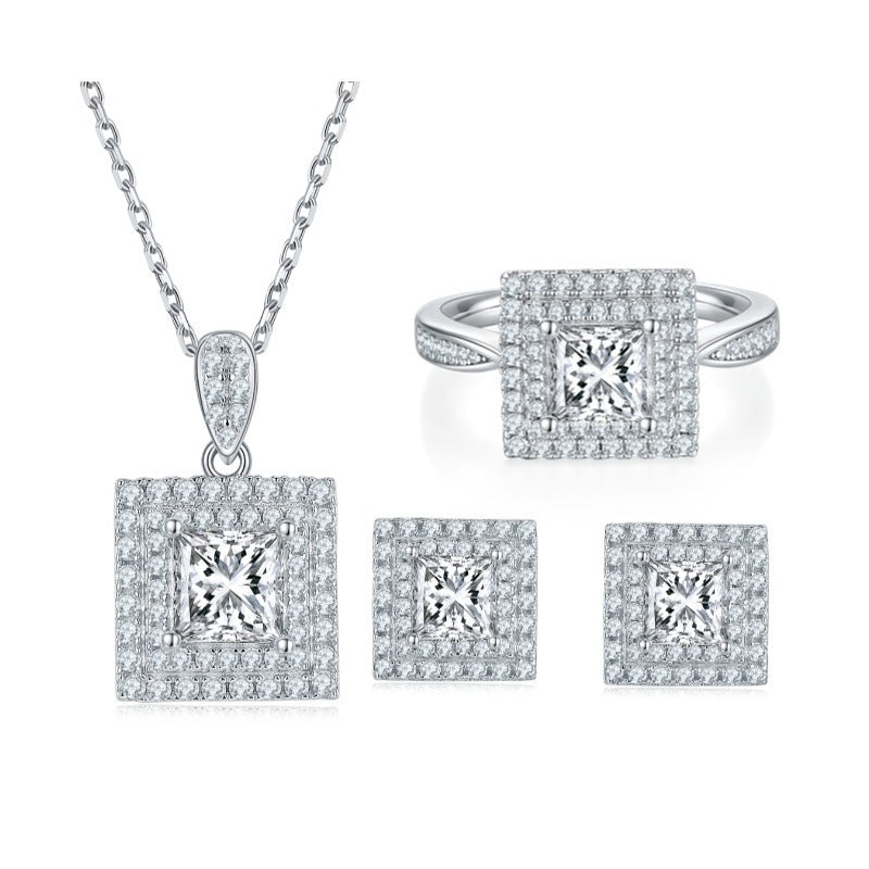 Luxury S925 Sterling Silver Jewelry Suit - Evans creations LLC