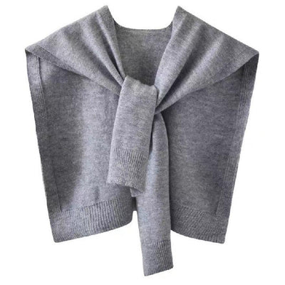 Women's Cored Yarn Knitted Shawl Spring Autumn Outerwear Waistcoat - Evans creations LLC