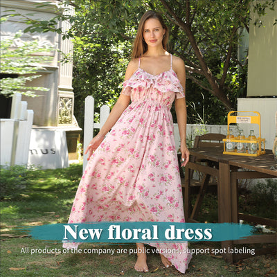 Women's Fashion Simple Printed Dresses - Evans creations LLC