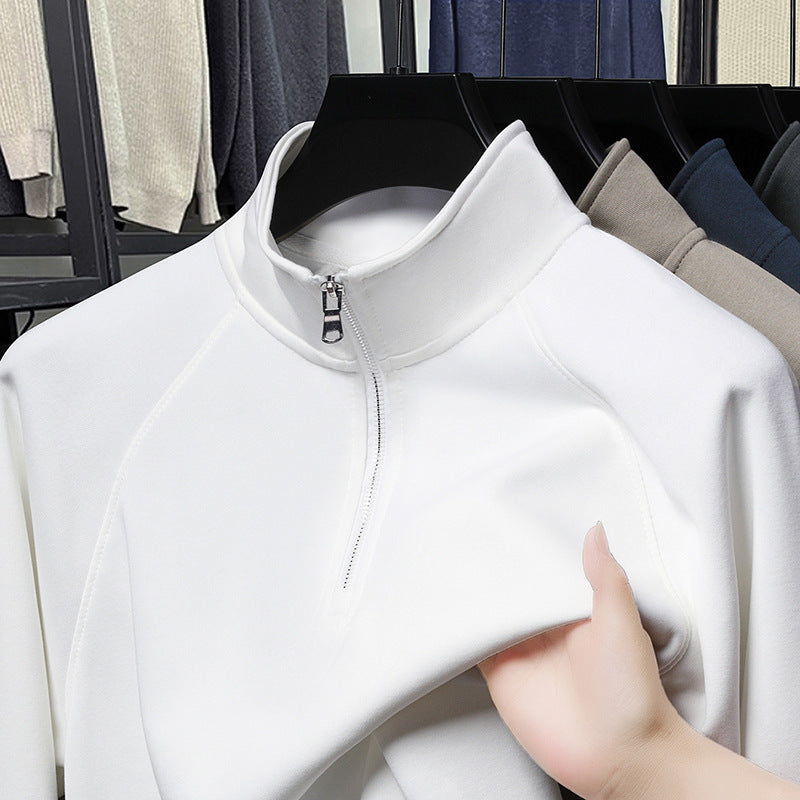 Fashion Stand Collar Cotton Men's Sweater - Evans creations LLC