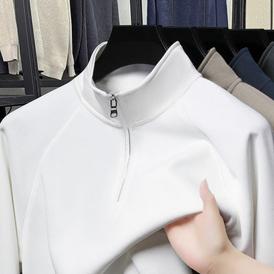 Fashion Stand Collar Cotton Men's Sweater - Evans creations LLC