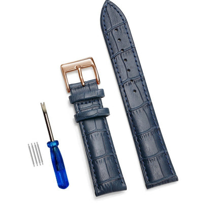 Comfortable Cowhide Genuine Leather Watch Strap - Evans creations LLC