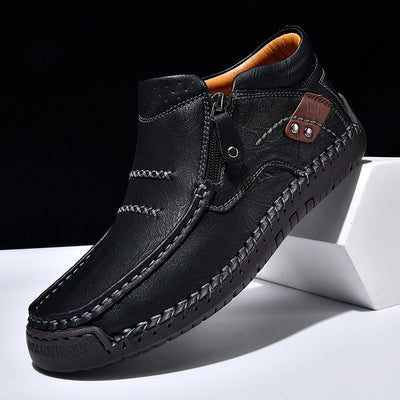 Plus Size Men's Outdoor Casual Shoes Slip-on Flat Bottom - Evans creations LLC