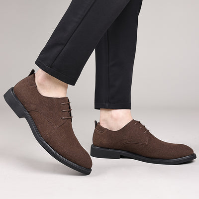 Fashion British Suede Leather Work Shoes Men - Evans creations LLC