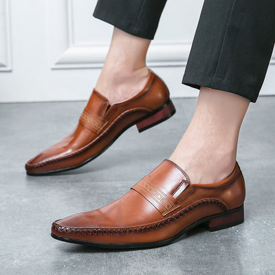 Breathable Business Casual Leather Shoes - Evans creations LLC
