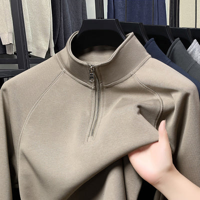 Fashion Stand Collar Cotton Men's Sweater - Evans creations LLC