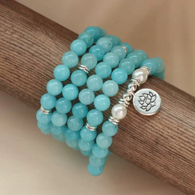 108 Beads Lotus Multi-ring Bracelet - Evans creations LLC