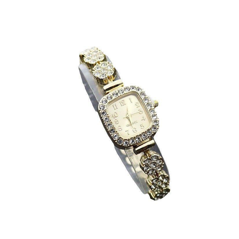 Special Interest Light Luxury Temperament And Fully-jewelled Square Fashion Watch - Evans creations LLC