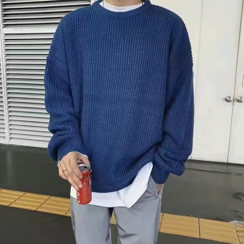 Loose Casual Retro Trendy Underwear Crew Neck Sweater - Evans creations LLC