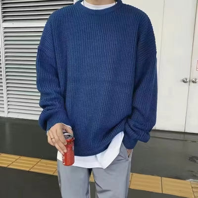 Loose Casual Retro Trendy Underwear Crew Neck Sweater - Evans creations LLC