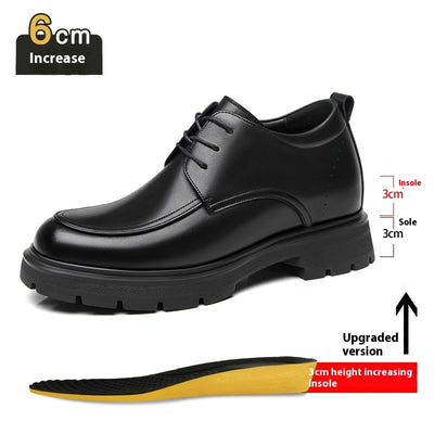 Height Increasing Insole Business Formal Wear Leather Shoes - Evans creations LLC
