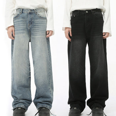 Men's Autumn New Product Loose Straight Washed Jeans - Evans creations LLC