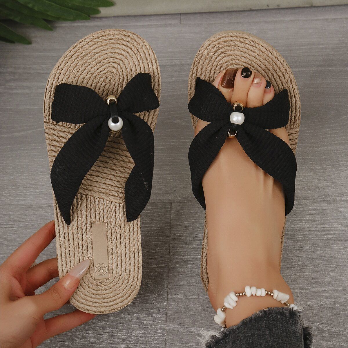 New Fashion Flat Sandals Summer Open Toed Light French Women's Beach Shoes - Evans creations LLC