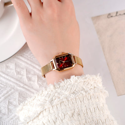 Simple All-match Casual Watch Women's Square Retro - Evans creations LLC